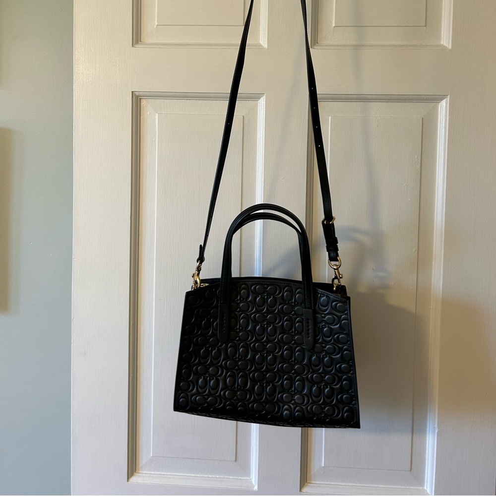 Coach embossed purse